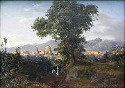 August Ahlborn View of Florenz oil painting artist